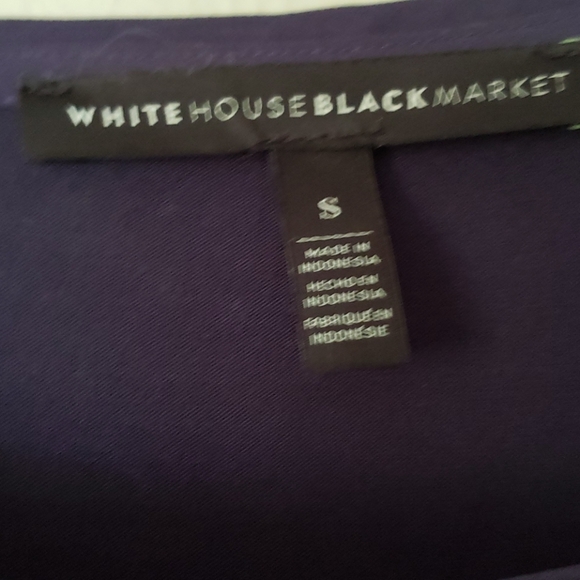 WHBM Blue Sassy Sleeve Classy Bouse Office Church - Picture 3 of 5